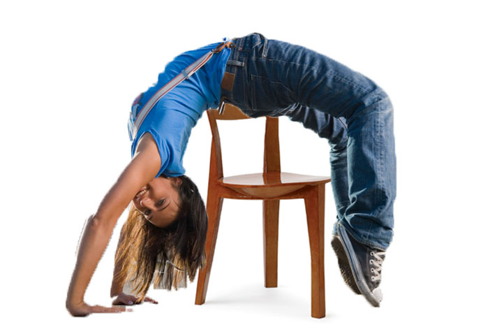 back bend over chair